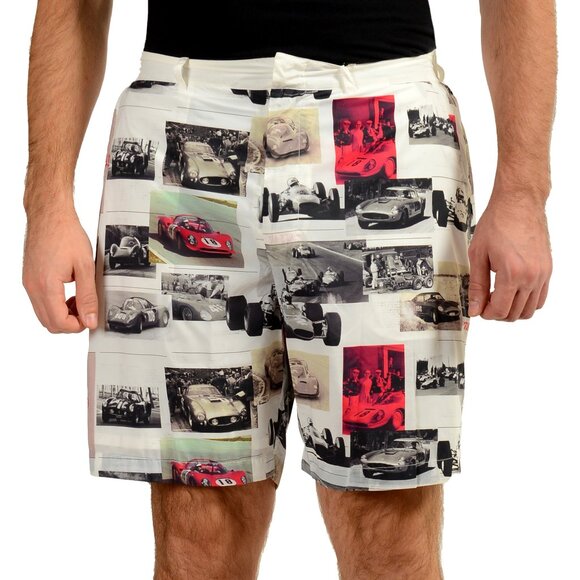 Scuderia Ferrari Men's "Fluid Print" Multi-Color Shorts US XL IT 54 - Picture 1 of 6